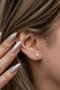 Heliophilia Silver Pendientes de Plata de Ley 925 con Oro Rosa y Circón